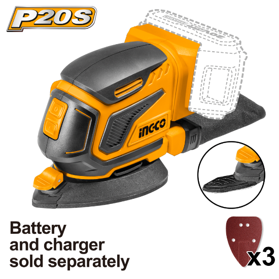 20V حفافة راس مثلث بطارية