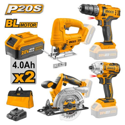 مجموعة مقادح+خراقة+منشار صدر bag+Char+20 2Batt 4A