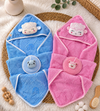 Baby Hooded Towel Wrap Set