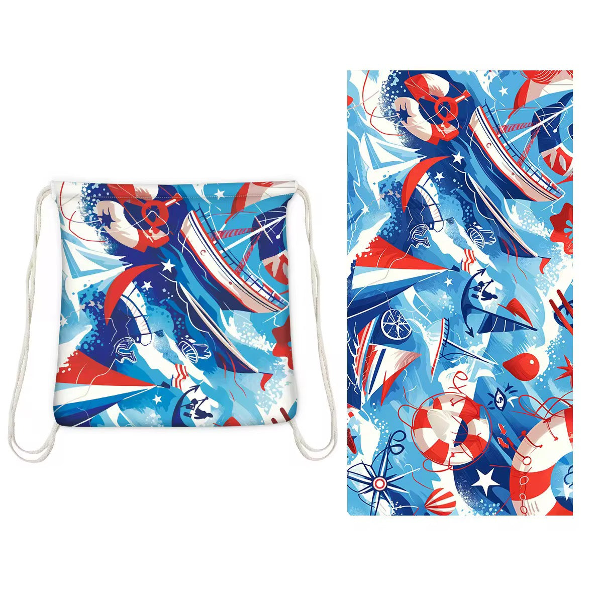 2-in-1 Beach Towel Backpack