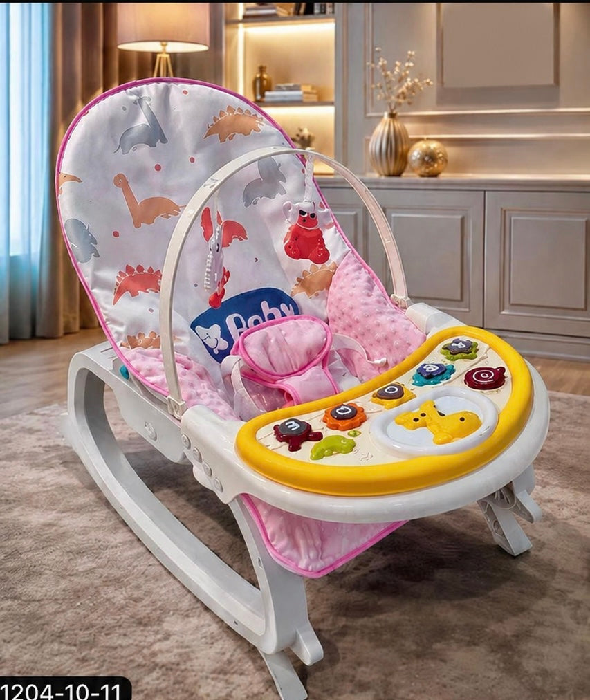 Baby Rocker & Infant Bouncer Chair with Toy Bar