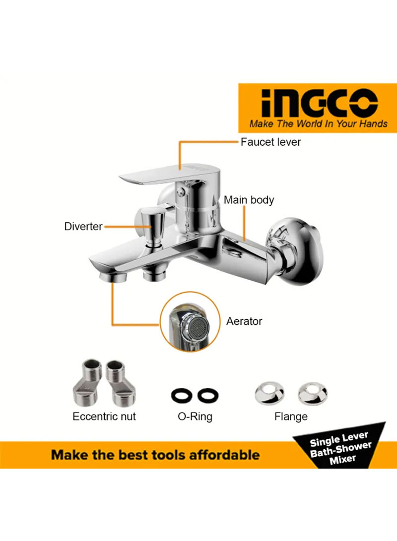 Stainless Steel Chrome Bath Mixer