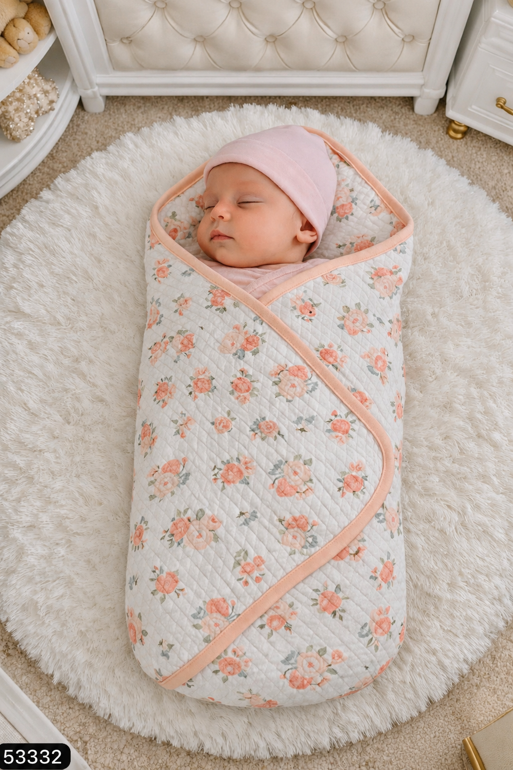 Floral Baby Swaddle Blanket