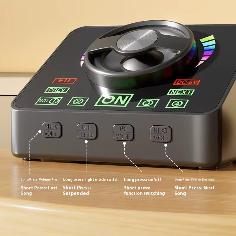 Dual Wireless Microphone Karaoke Mixer with LED Control Panel