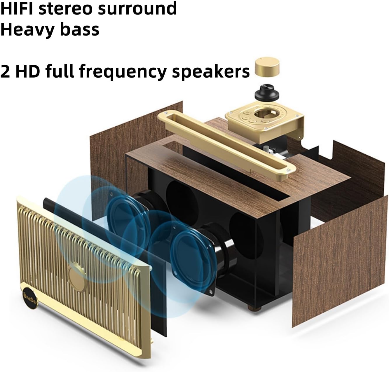 Oneder Retro Bluetooth Speaker Dock