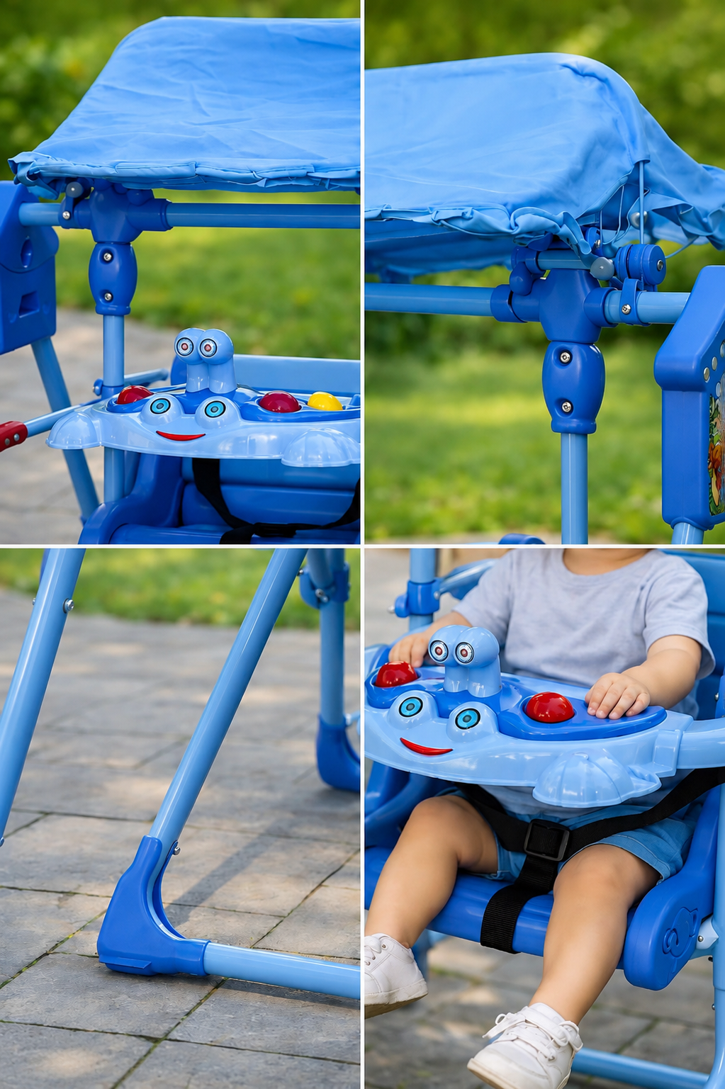 KidsFun Deluxe Baby Swing with Canopy