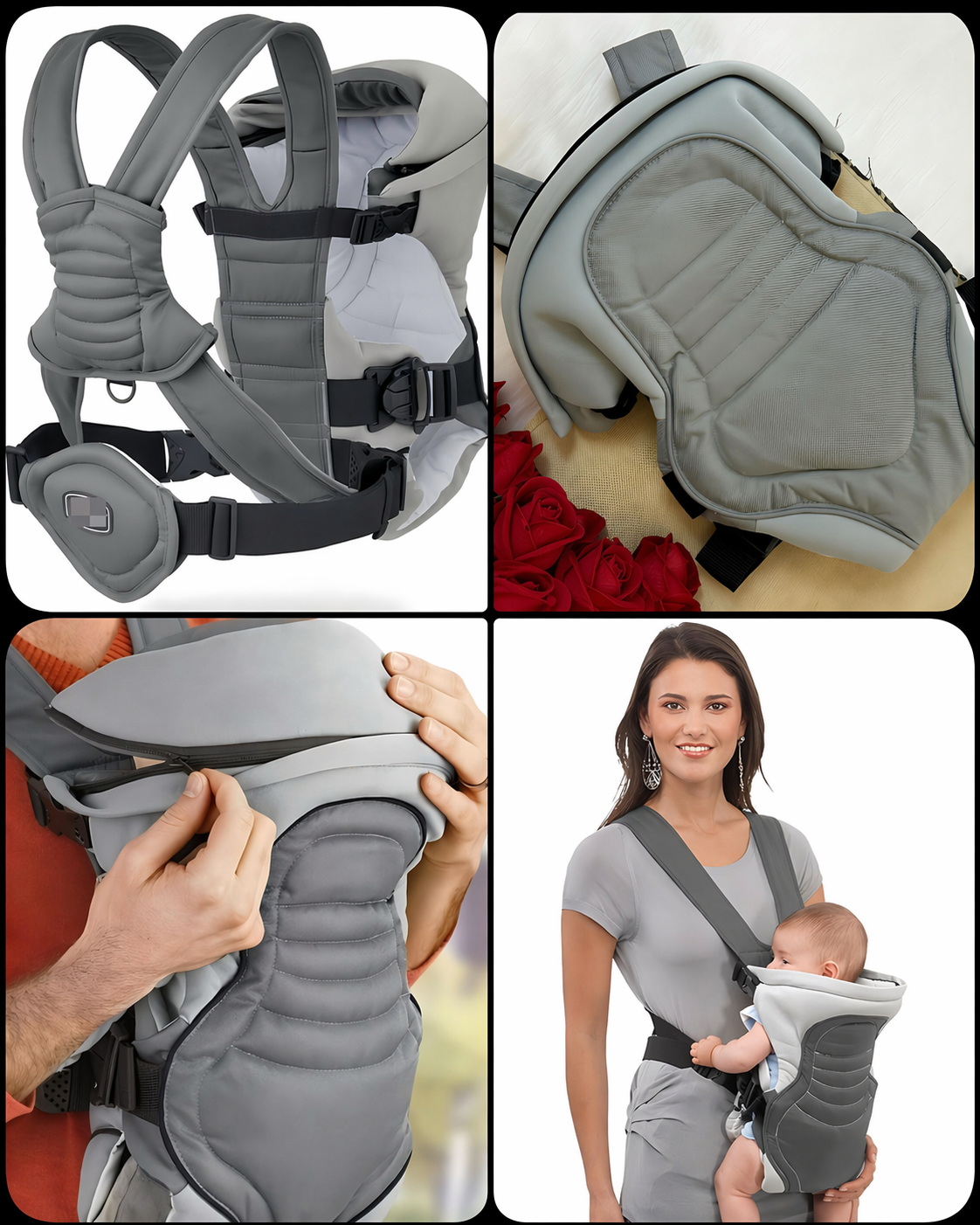 Chicco Premium Baby Carrier with Ergonomic Hip Seat