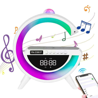 G-Shape Wireless Speaker Charger with multi-color