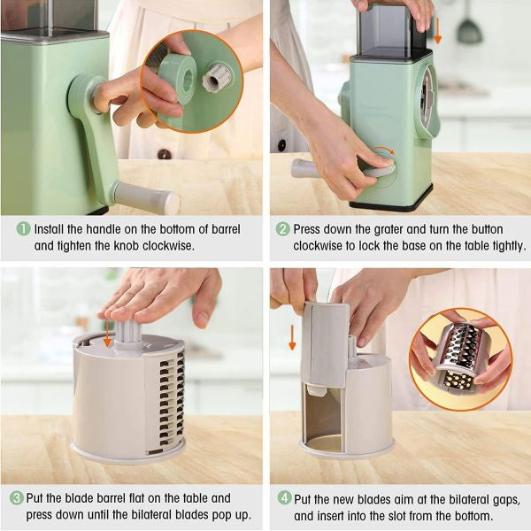 Multifunctional Rotary Vegetable Cutter