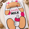 Lovely Milk Baby Blanket & Pillow Set