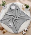 Baby Hooded Towel Wrap Set