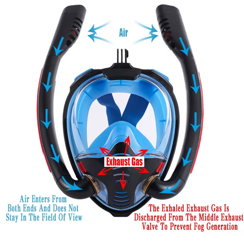 AquaView Pro Full Face Snorkel Mask