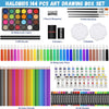 Art Supplies, 144-Piece Deluxe Art Set Professional Art Kit