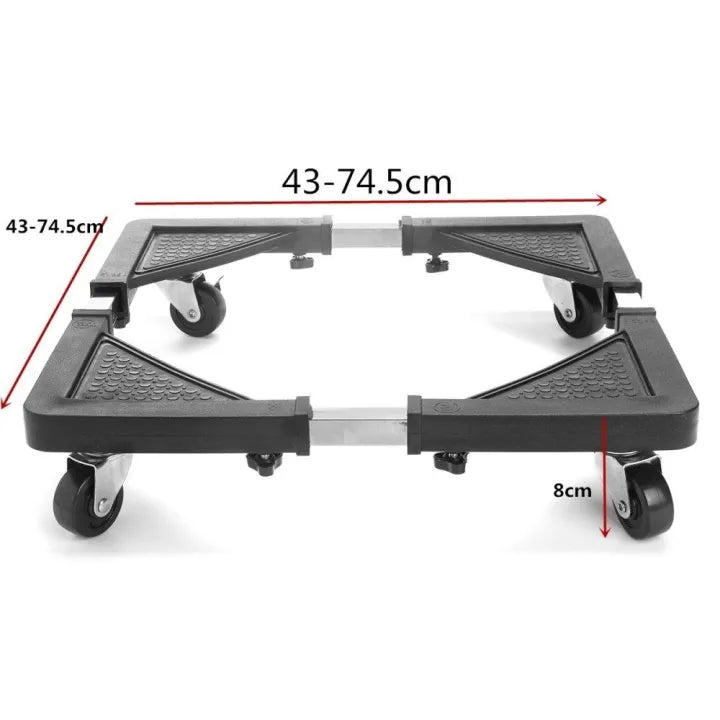 Washing Machine and Refrigerator Stand With Wheels