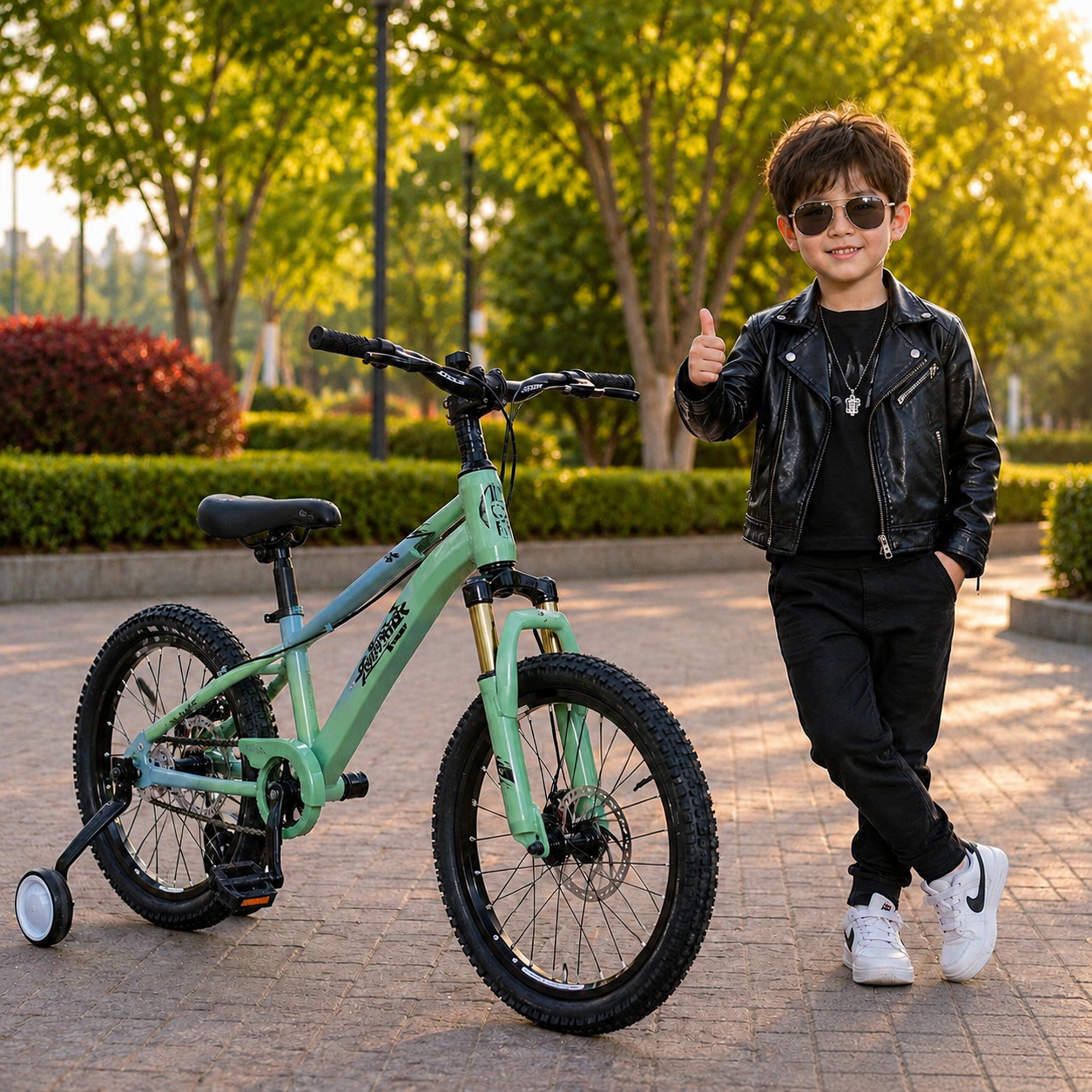 Adventure Bike with Training Wheels
