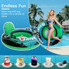 Inflatable Pool Tube with Backrest