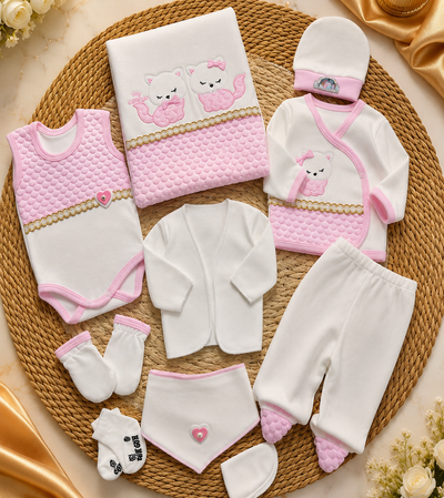 Cute Kitty Newborn - Baby Gift Set