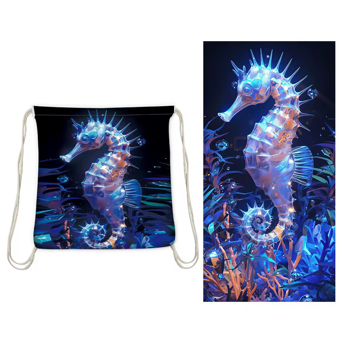 2-in-1 Beach Towel Backpack