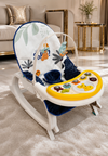 Baby Rocker & Infant Bouncer Chair with Toy Bar