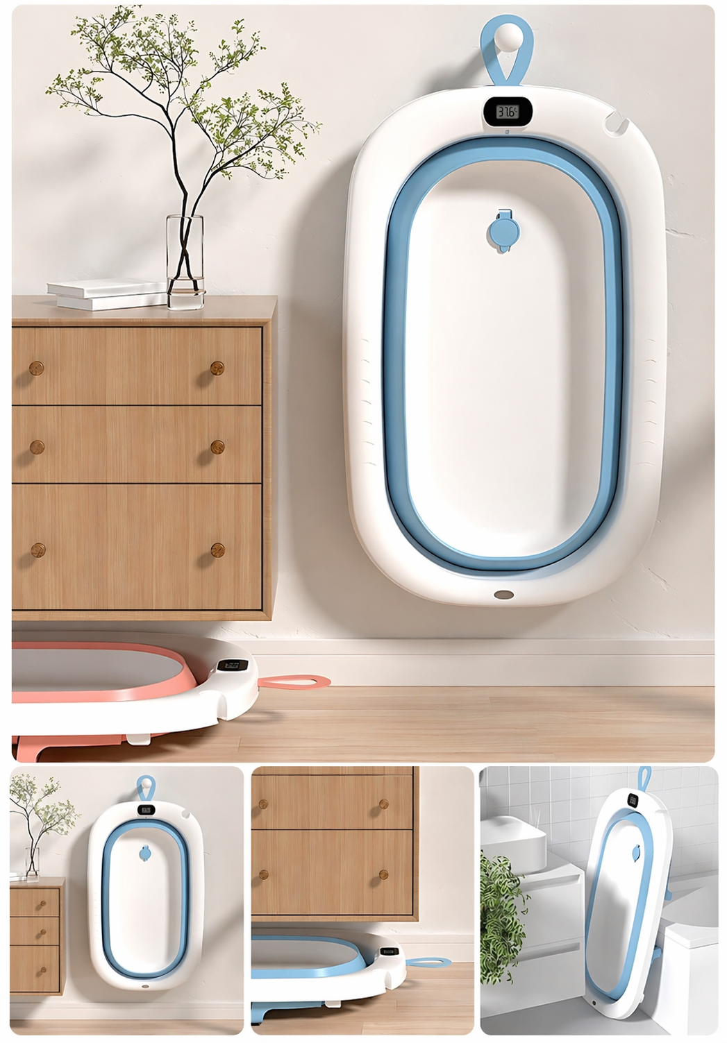AquaNest™ Luxury Foldable Baby Bath
