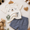 Cute Bear Baby Summer Set