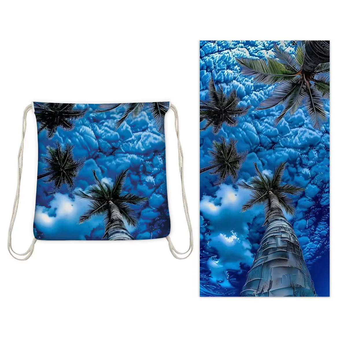2-in-1 Beach Towel Backpack