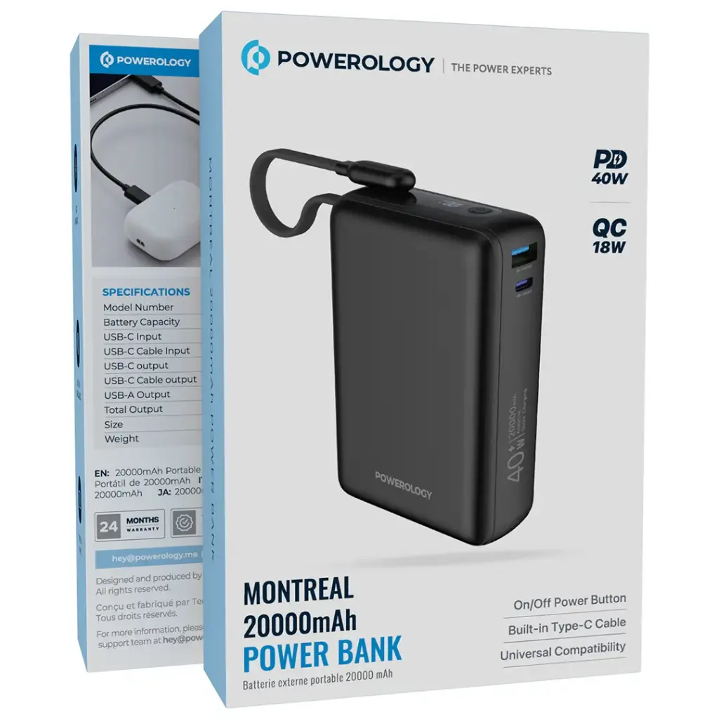 Powerology Montreal Power Bank