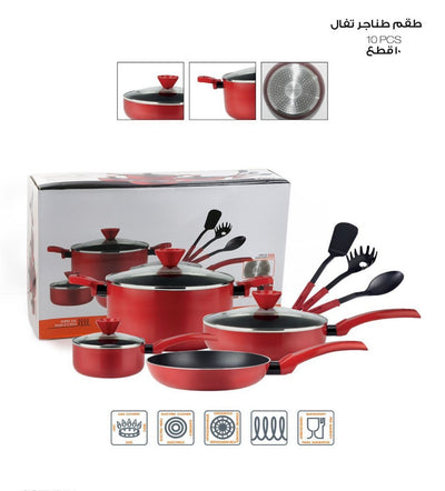 10-Piece Nonstick Cookware Set