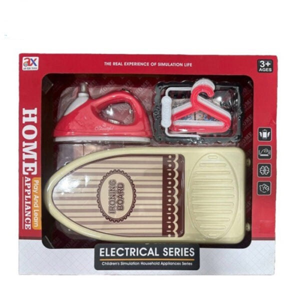 Kids Ironing Playset – Mini Iron & Ironing Board Toy Set