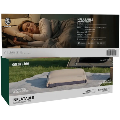 Green Lion Portable Inflatable Pillow