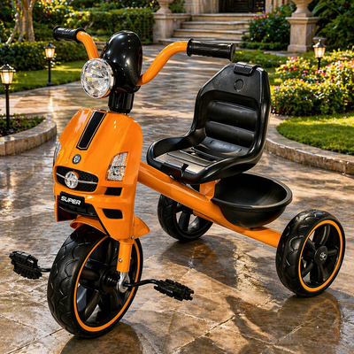 TurboRide™ Premium Kids Tricycle with Storage Basket