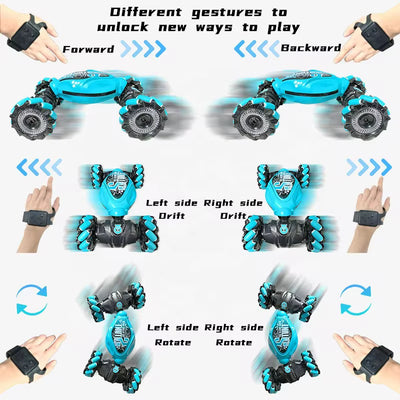 360° Gesture Control Stunt Car – Drift & Flip RC Monster