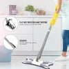 Wringing Flat Mop with Built-in Scraper