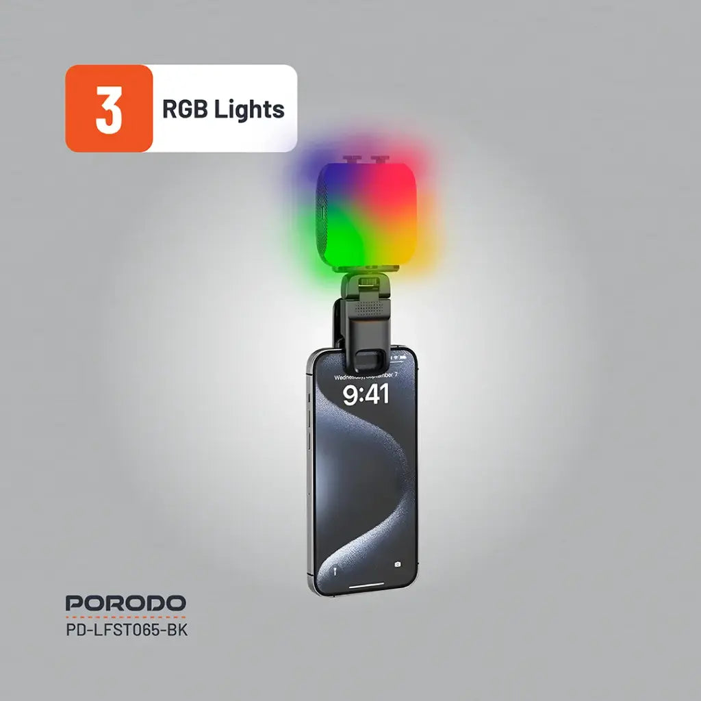 Porodo Multi-Mode Selfie & Streaming LED Light