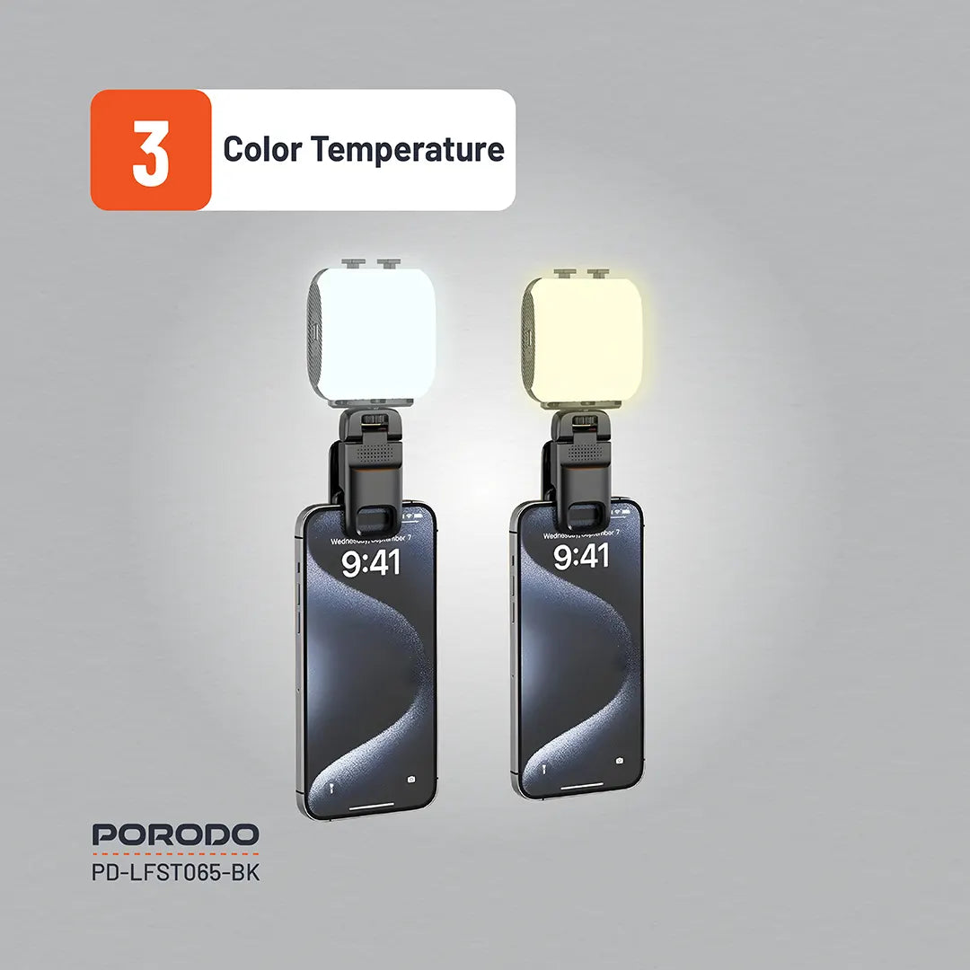 Porodo Multi-Mode Selfie & Streaming LED Light