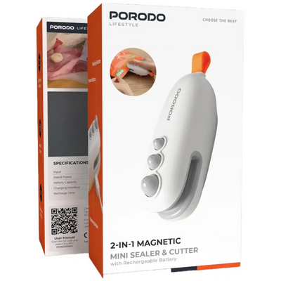 Porodo Lifestyle 2-In-1 Magnetic Mini Sealer
