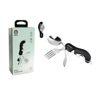 Green Lion 4-in-1 Portable Cutlery Set