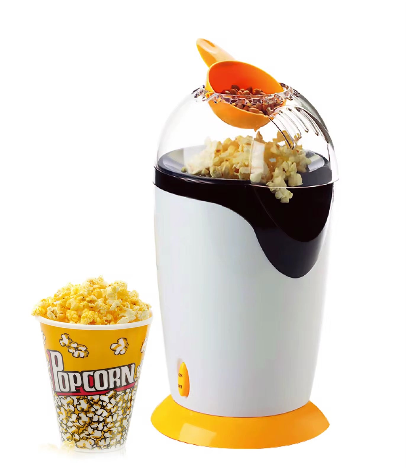 Hot air popcorn maker
