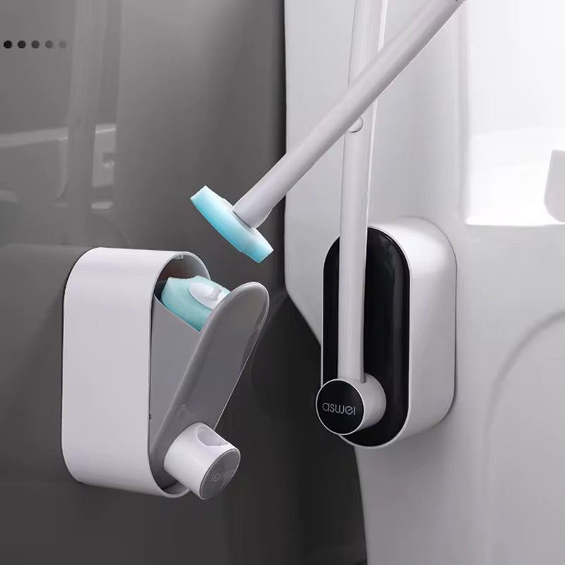 Smart Toilet Brush with Slim Hygienic Holder