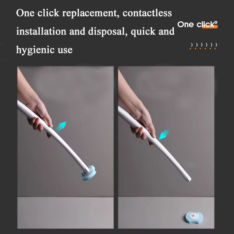 Smart Toilet Brush with Slim Hygienic Holder