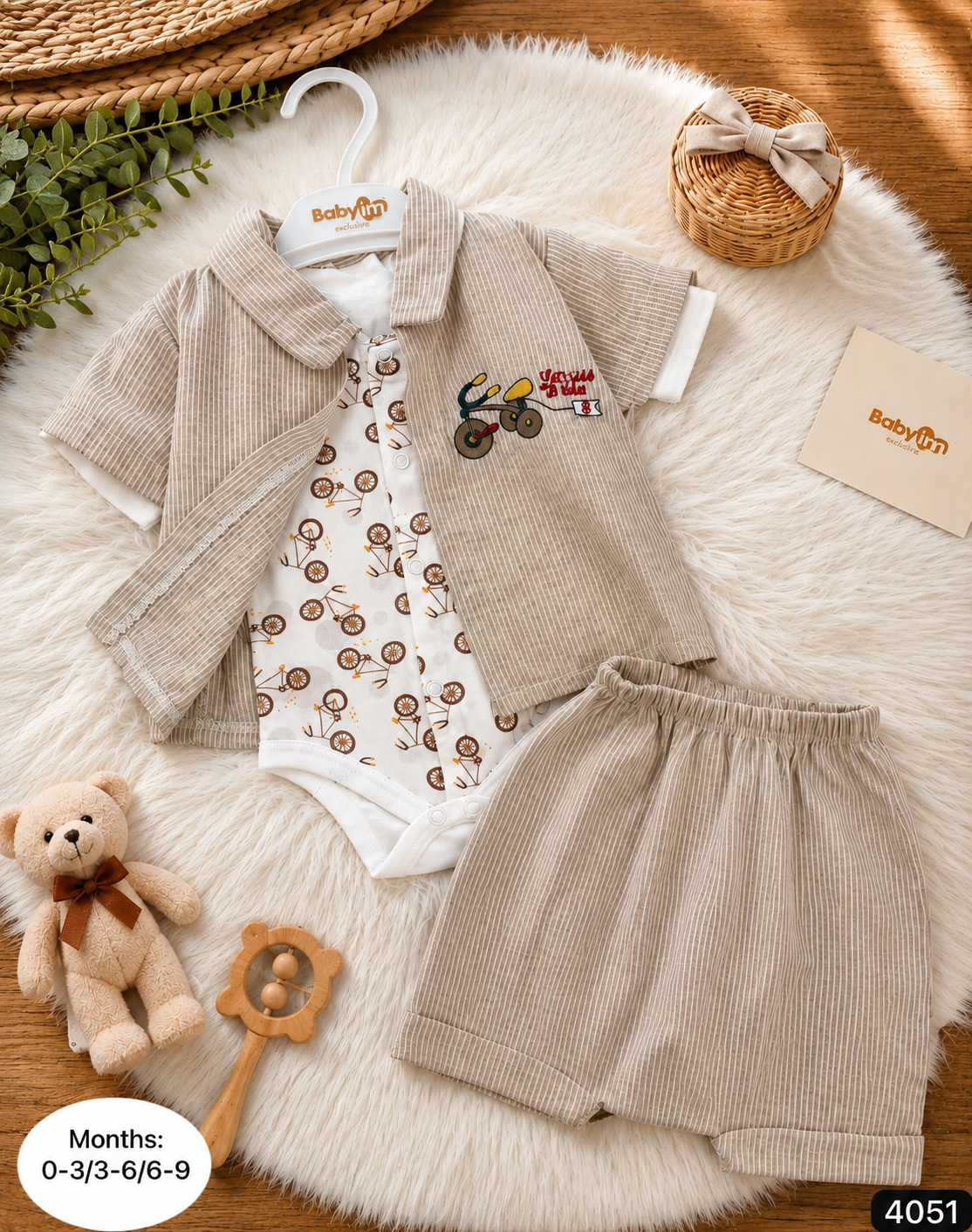 Baby Bicycle Summer 3-Piece Set