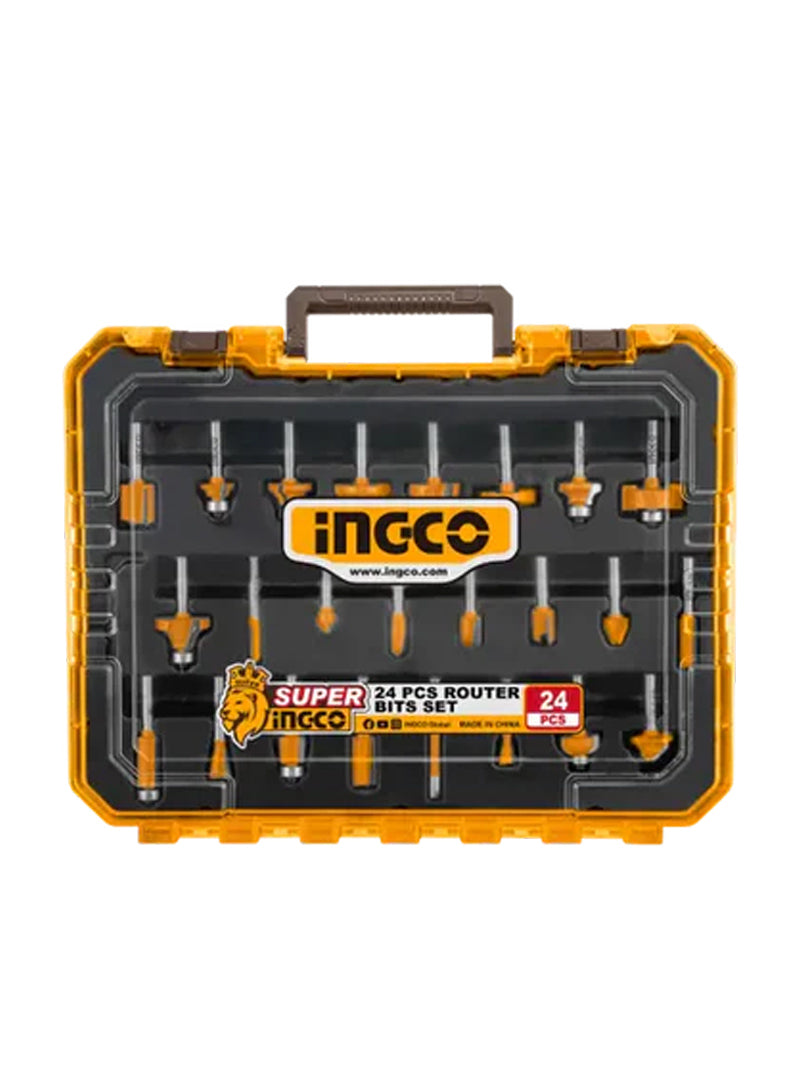 24Pcs 8mm طقم ريش راوتر صناعي بعلبة بلاستك